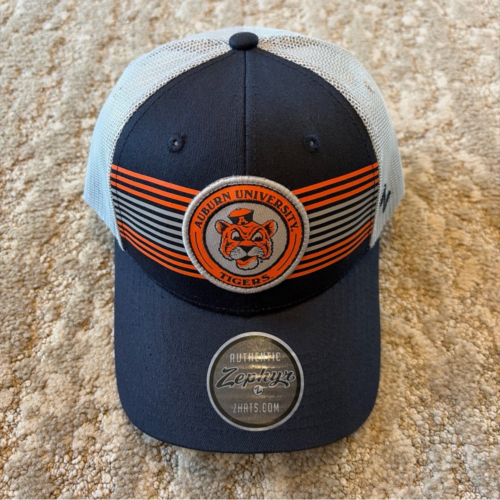 Auburn Tigers Trucker Hat Cap Zephyr NCAA SEC Mesh Back Adjustable War Eagle